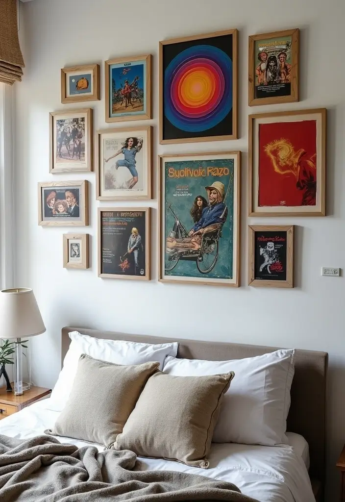 25 Album Cover Wall Decor Bedroom Ideas That Show Off Your Music Style - 13. Album Art Postcards