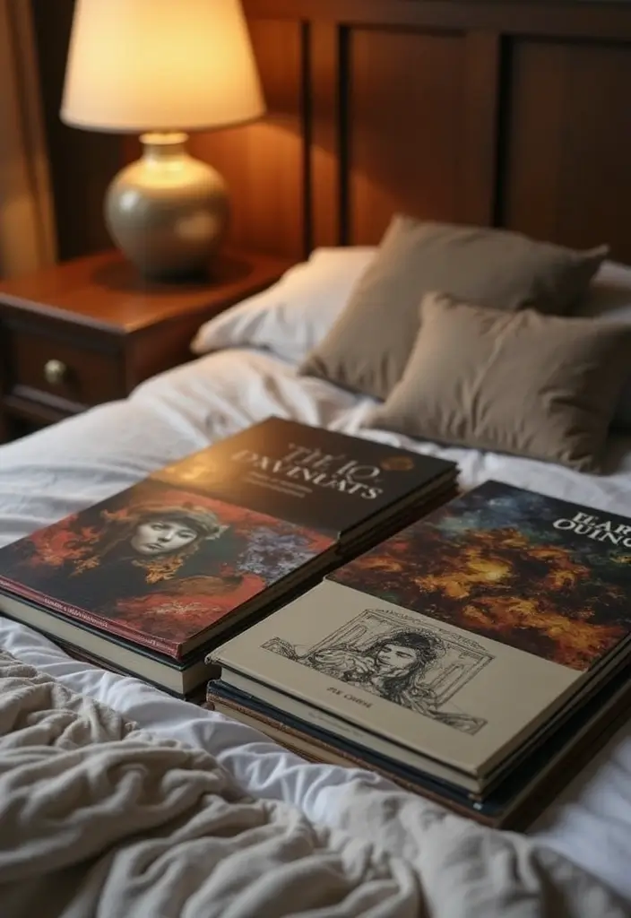 25 Album Cover Wall Decor Bedroom Ideas That Show Off Your Music Style - 19. Album Cover Art Books