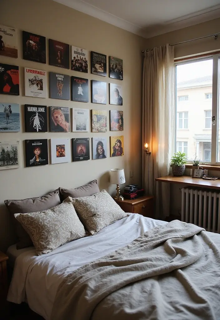 25 Album Cover Wall Decor Bedroom Ideas That Show Off Your Music Style - 21. Music Genre Zones