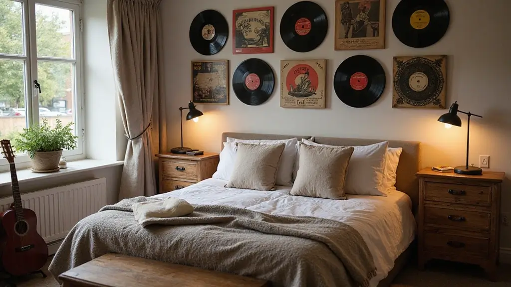 25 Album Cover Wall Decor Bedroom Ideas That Show Off Your Music Style