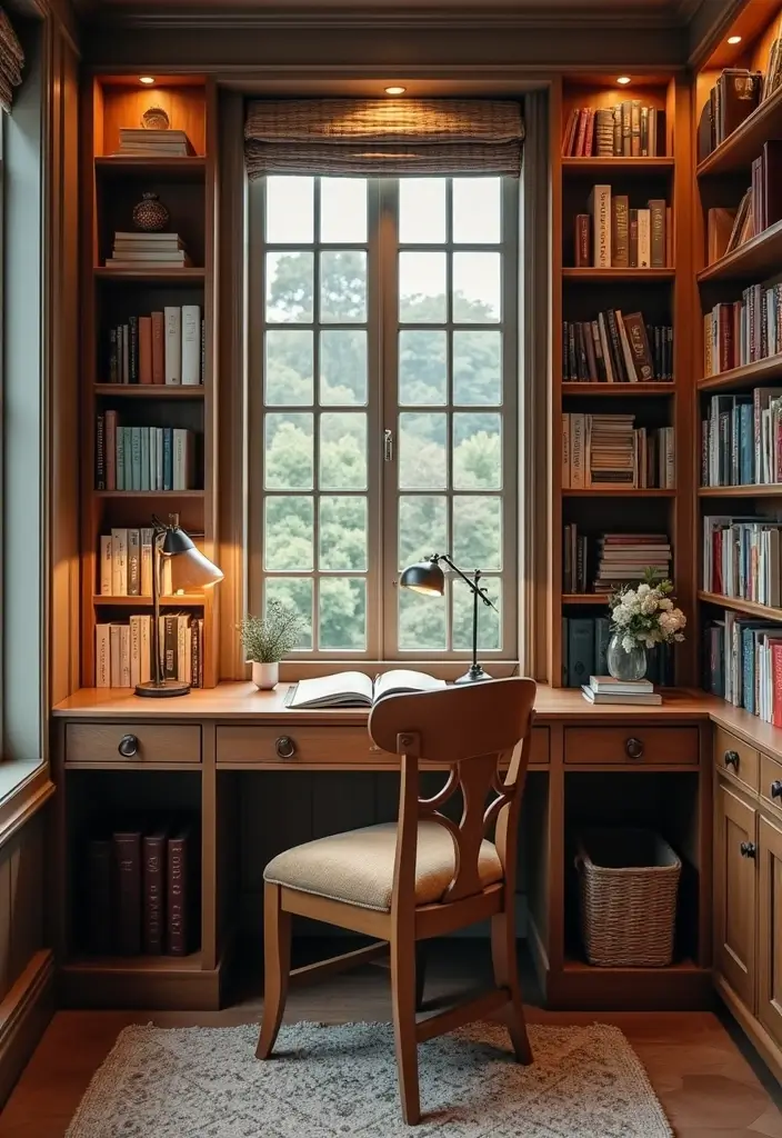 25 Bedroom Desk Ideas Aesthetic That Boost Productivity & Style - 11. Cozy Reading Nook Desk