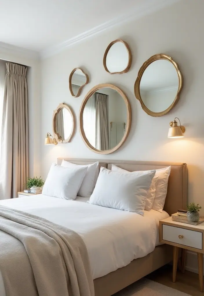 25 Bedroom Ideas for Women in Their 20s That Feel Chic & Fresh - 10. Creative Use of Mirrors