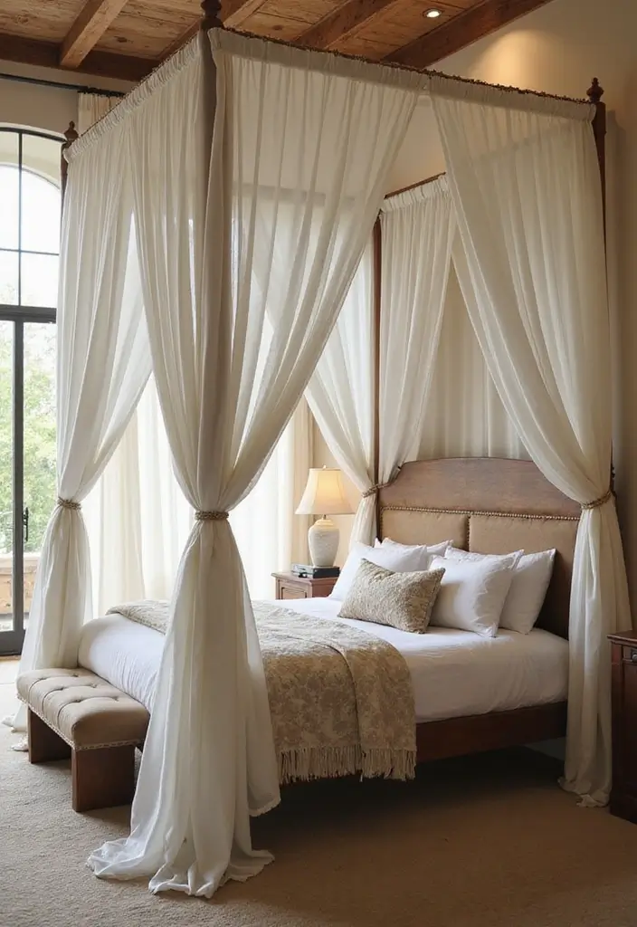 25 Bedroom Ideas for Women in Their 20s That Feel Chic & Fresh - 13. Elegant Canopy Beds