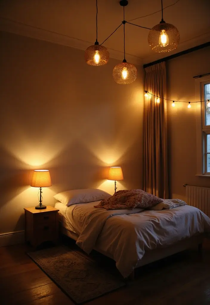 25 Bedroom Ideas for Women in Their 20s That Feel Chic & Fresh - 15. Bright Lighting for Atmosphere