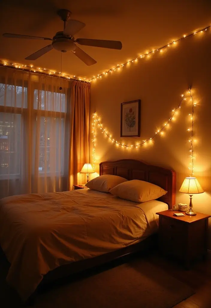 25 Bedroom Ideas for Women in Their 20s That Feel Chic & Fresh - 19. Soft Lighting for a Romantic Feel