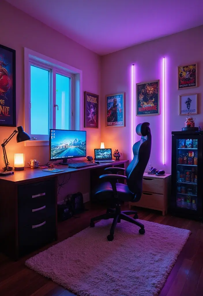 25 Bloxburg Teen Bedroom Ideas That Are Totally Aesthetic - 1. Gamer Paradise