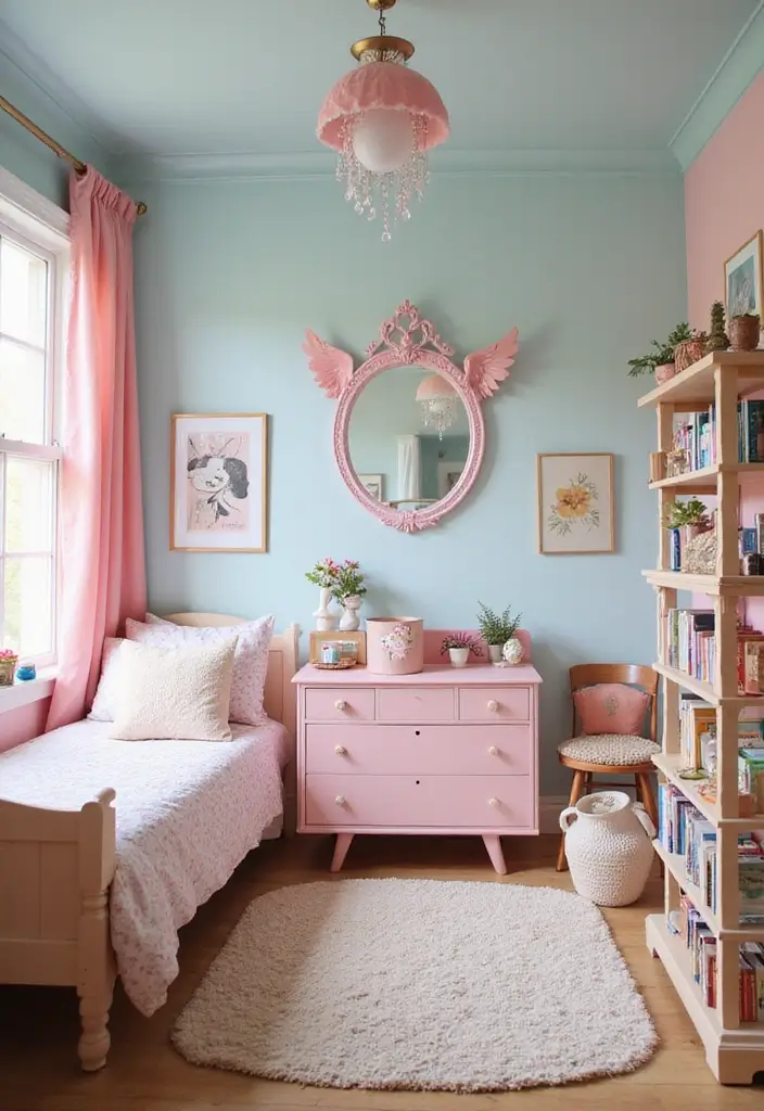 25 Bloxburg Teen Bedroom Ideas That Are Totally Aesthetic - 22. Whimsical Pastels