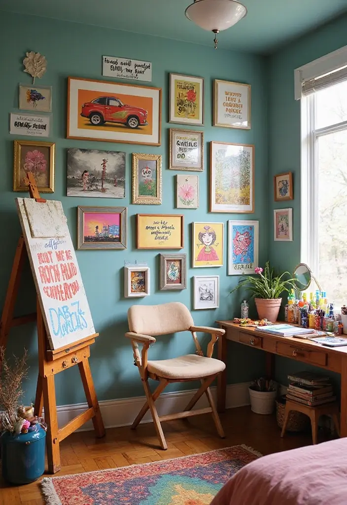 25 Bloxburg Teen Bedroom Ideas That Are Totally Aesthetic - 3. Artistic Retreat