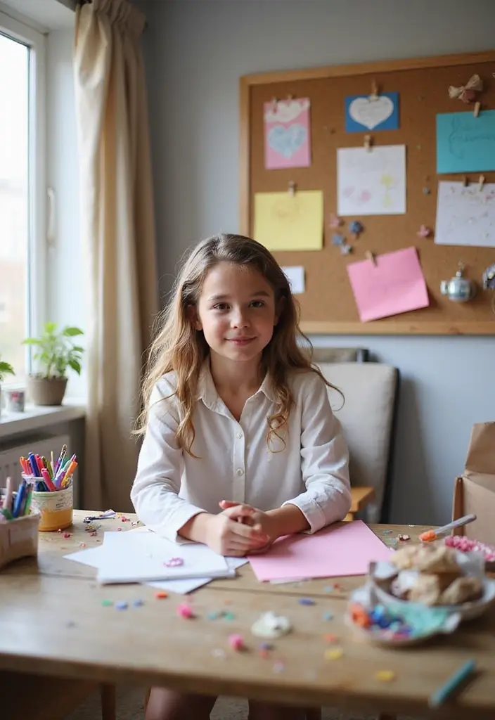 25 Girls Bedroom Ideas for Ages 8–10 That She’ll Absolutely Love - 10. Craft Station