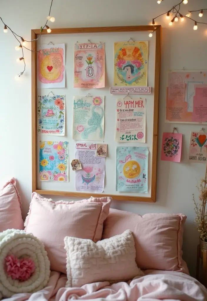 25 Girls Bedroom Ideas for Ages 8–10 That She’ll Absolutely Love - 23. Interactive Boards