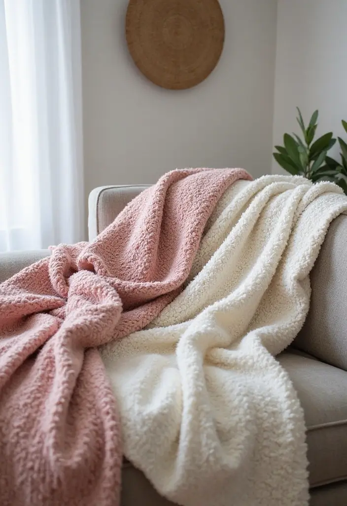 25 Girls Bedroom Ideas for Ages 8–10 That She’ll Absolutely Love - 24. Soft Textured Throws