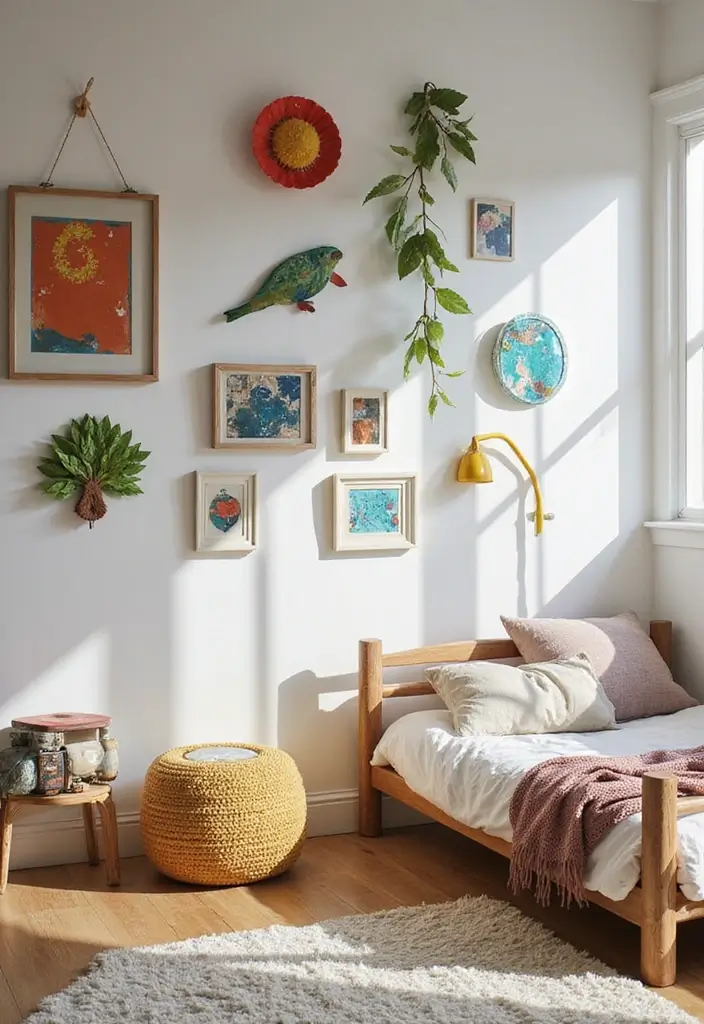 25 Kids Bedroom Decor Ideas That Parents Will Also Love - 22. Recycled Art Projects
