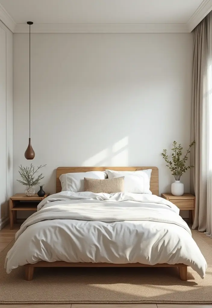 25 King Size Bed in Small Bedroom Ideas That Actually Work - 20. Minimalist Approach