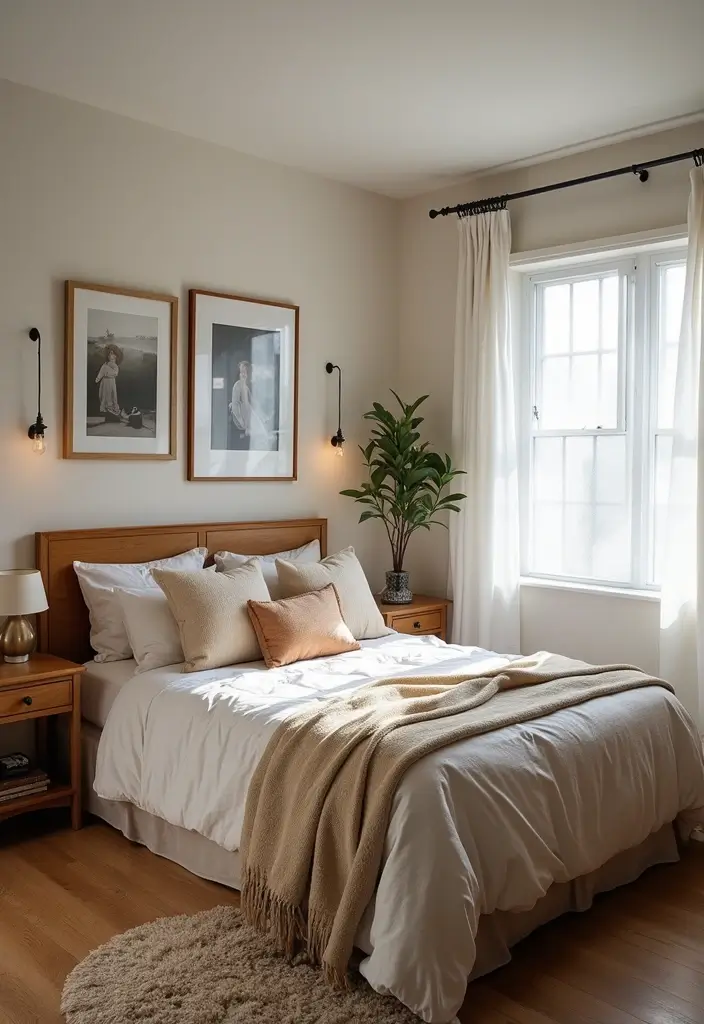 25 King Size Bed in Small Bedroom Ideas That Actually Work - 23. Personal Touches