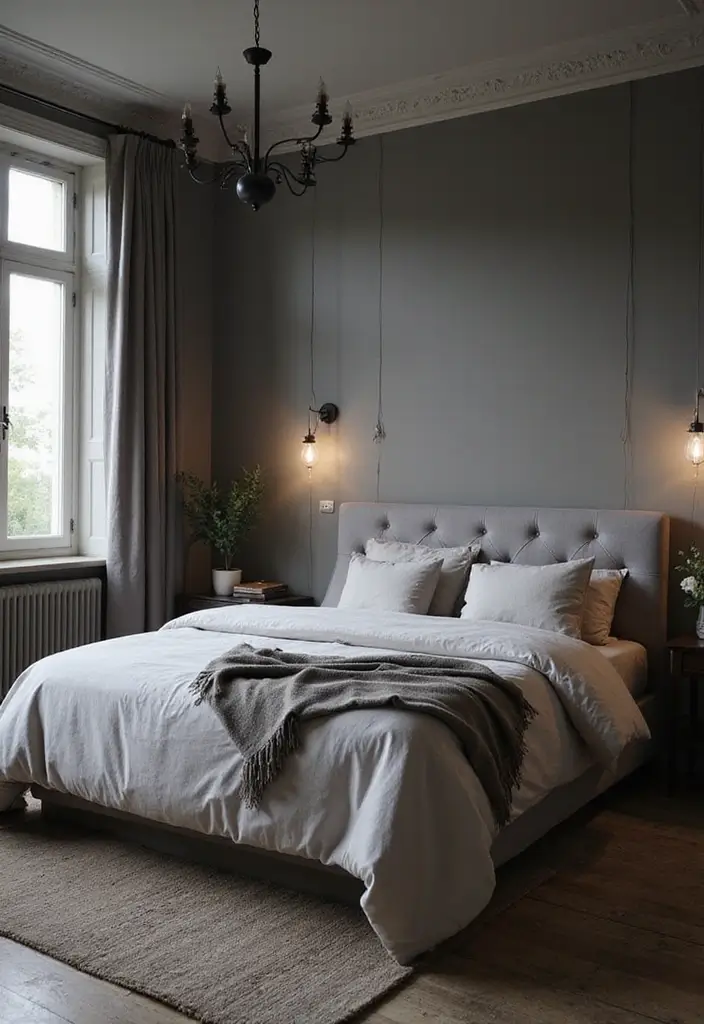 25 Paint Ideas for Bedroom That Completely Transform Your Space - 15. Warm Gray for a Cozy Neutral