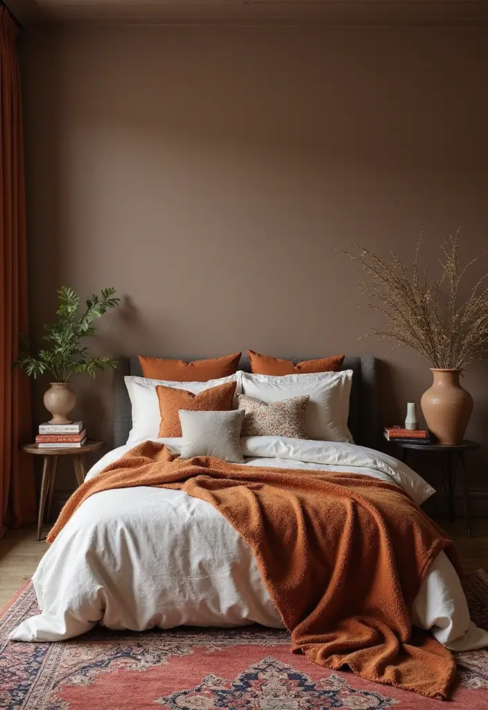 25 Paint Ideas for Bedroom That Completely Transform Your Space - 8. Earthy Taupe for a Subtle Elegance