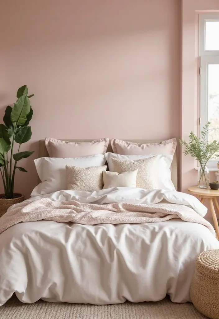 25 Pink Bedroom Ideas for Adults That Feel Romantic and Refined - 1. Soft Blush Elegance