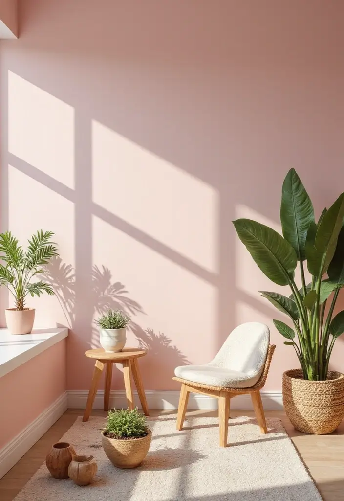 25 Pink Bedroom Ideas for Adults That Feel Romantic and Refined - 6. Nature-Inspired Pink