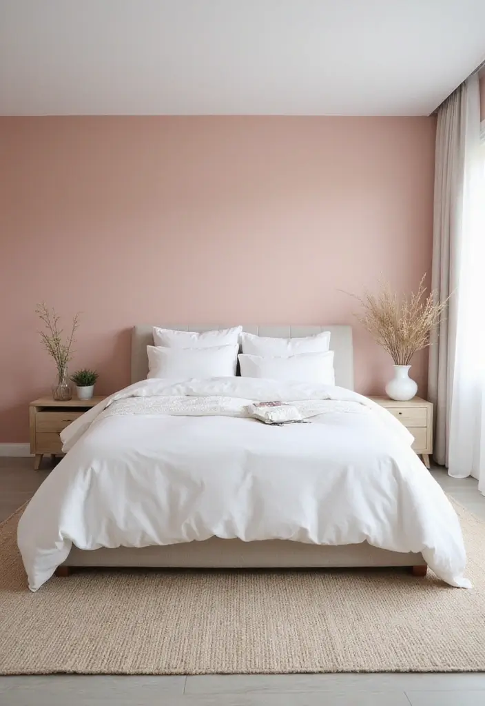 25 Pink Bedroom Ideas for Adults That Feel Romantic and Refined - 9. Blush Wall Accents