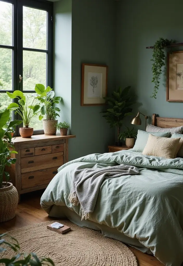 25 Room Ideas for Teenagers Bedroom That Mix Trend & Personality - 1. Nature-Inspired Retreat