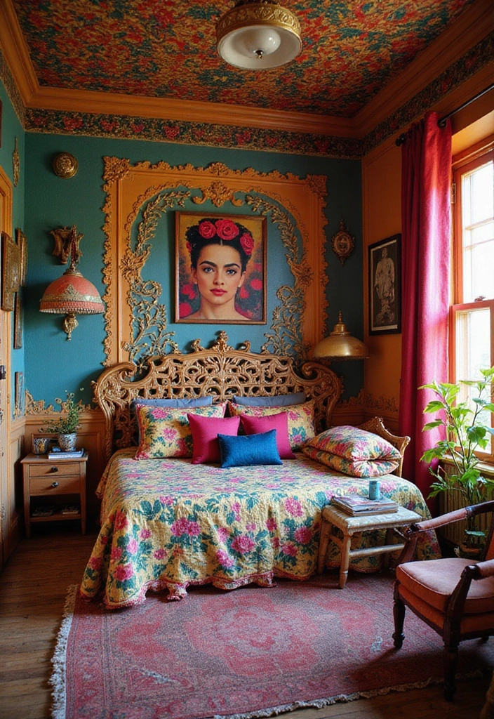 25 Room Ideas for Teenagers Bedroom That Mix Trend & Personality - 17. Frida Kahlo Inspired