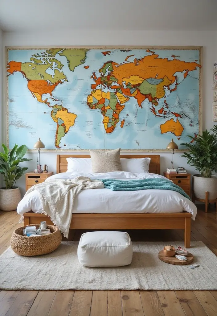 25 Room Ideas for Teenagers Bedroom That Mix Trend & Personality - 18. Sustainable Travel Theme