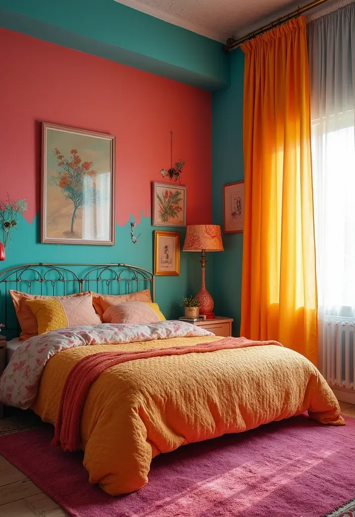 25 Room Ideas for Teenagers Bedroom That Mix Trend & Personality - 6. Bright and Colorful