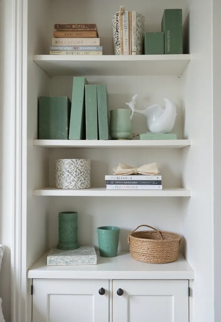 25 Sage Green Bedroom Ideas That Are Peaceful and Elegant - 24. Sage Green Decorative Blocks