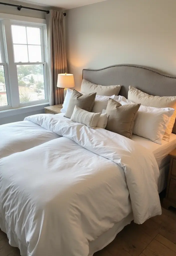 25 Shared Bedroom Ideas for Adults That Feel Balanced and Cozy - 11. Cozy Bedding Layers