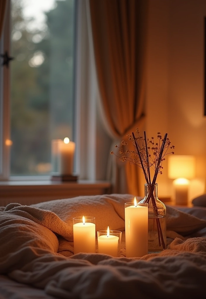 25 Shared Bedroom Ideas for Adults That Feel Balanced and Cozy - 24. Scented Accents