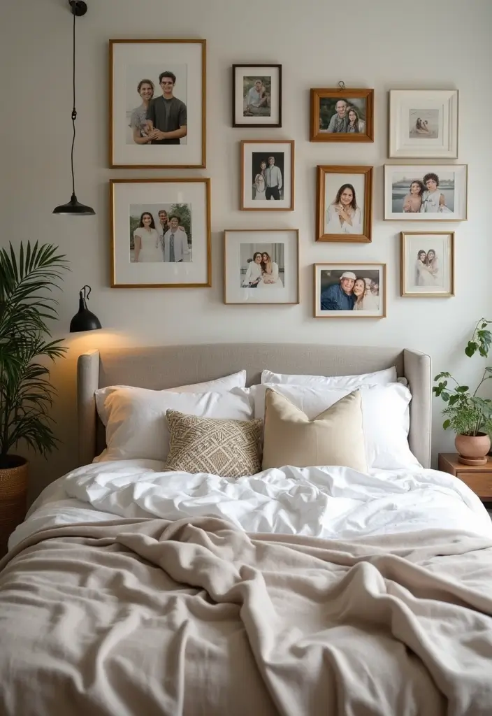 25 Shared Bedroom Ideas for Adults That Feel Balanced and Cozy - 4. Shared Wall Art