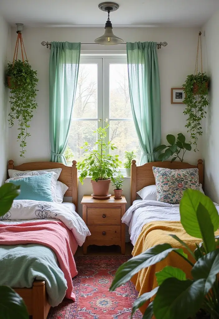 25 Shared Bedroom Ideas for Adults That Feel Balanced and Cozy - 9. Indoor Plants