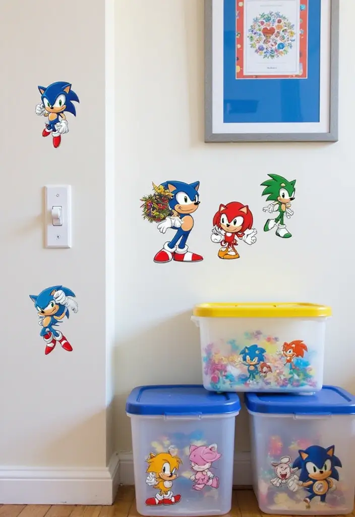 25 Sonic Bedroom Ideas for Kids Rooms That Bring Speed & Fun - 14. Sonic Temporary Tattoos