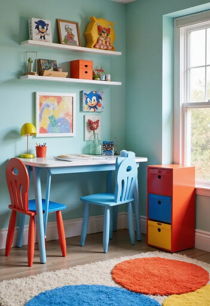 25 Sonic Bedroom Ideas for Kids Rooms That Bring Speed & Fun - 20. Sonic-Themed Furniture