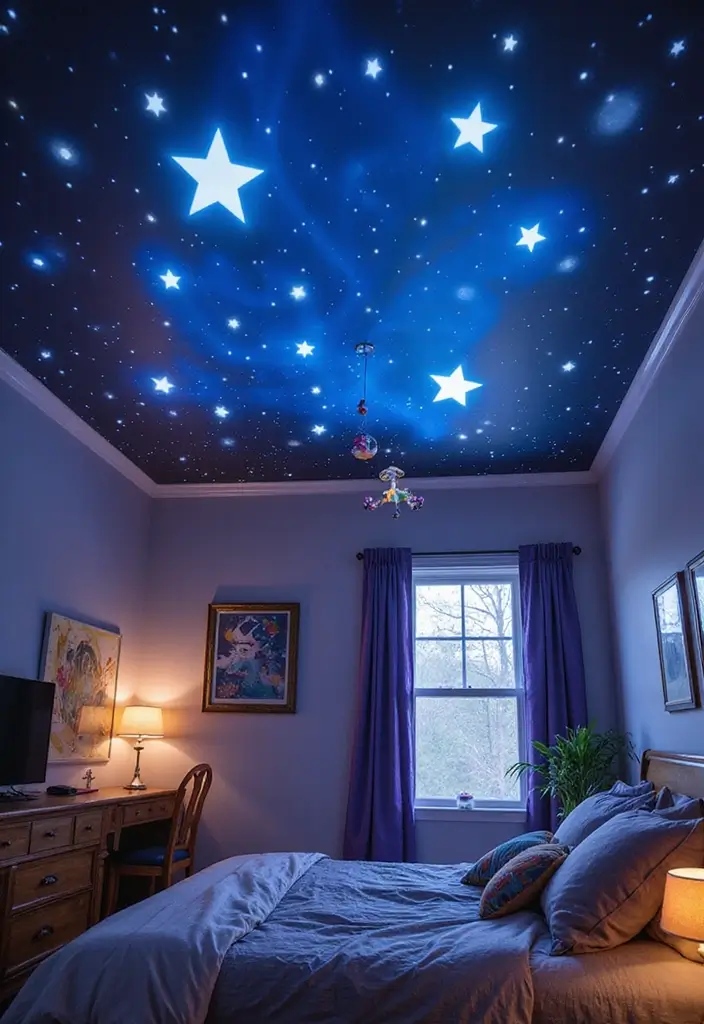 25 Sonic Bedroom Ideas for Kids Rooms That Bring Speed & Fun - 9. Sonic Ceiling Decor