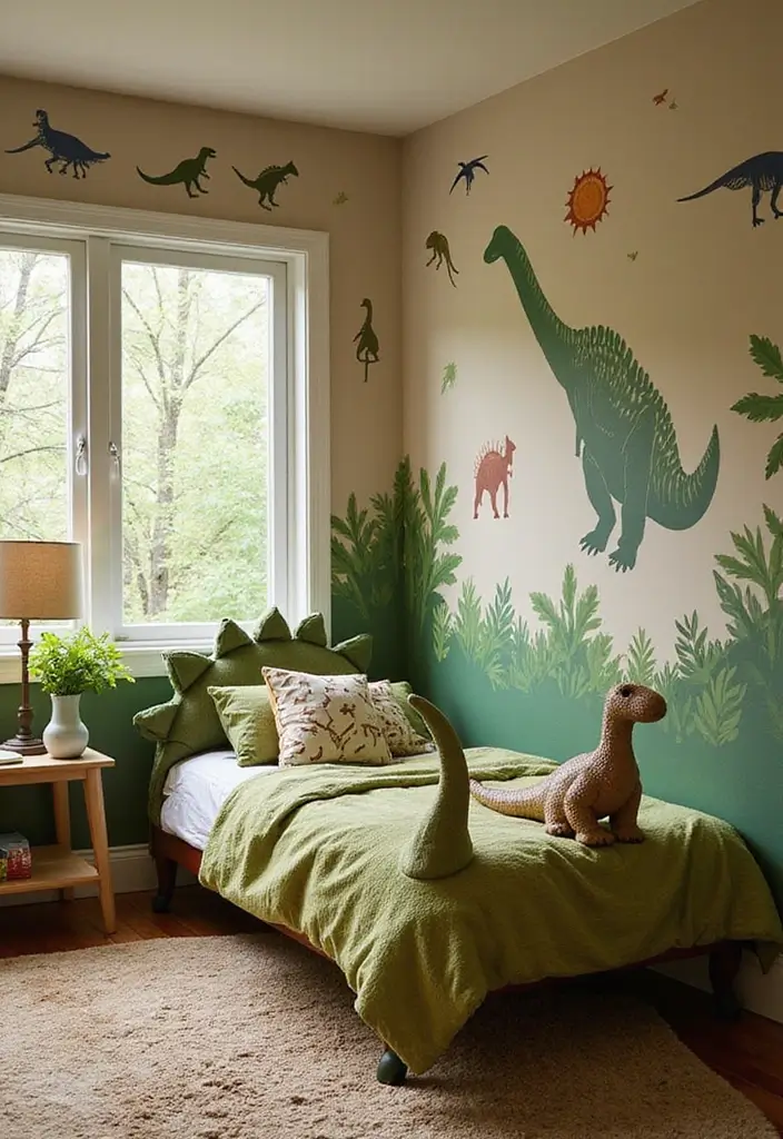 25 Toca Boca House Ideas Free Bedroom That Are Cute & Creative - 20. Dinosaur Discovery