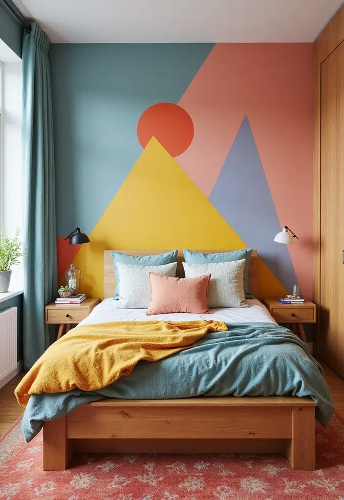 25 Toca Boca House Ideas Free Bedroom That Are Cute & Creative - 24. Geometric Patterns