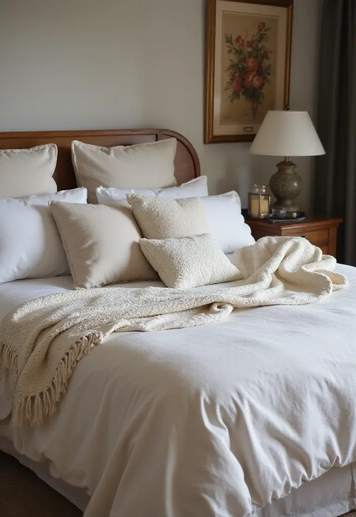 26 Apartment Bedroom Ideas for Couples That Spark Romance - 10. Romantic Bedding for Cozy Nights