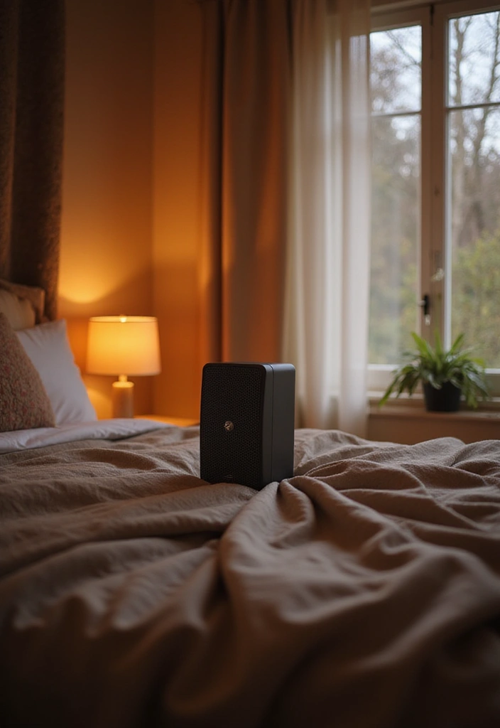 26 Apartment Bedroom Ideas for Couples That Spark Romance - 23. Soft Music and Soundscapes