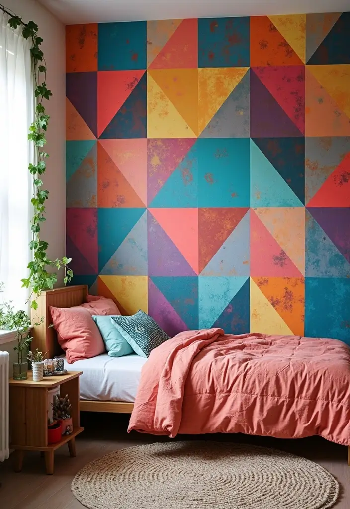 26 Teen Boho Bedroom Ideas That Feel Trendy and Creative - 16. DIY Wall Murals