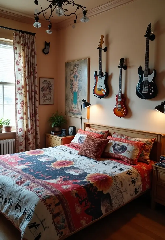 27 Boys Bedroom Ideas Small Space That Feel Cool & Functional - 18. Musician’s Retreat