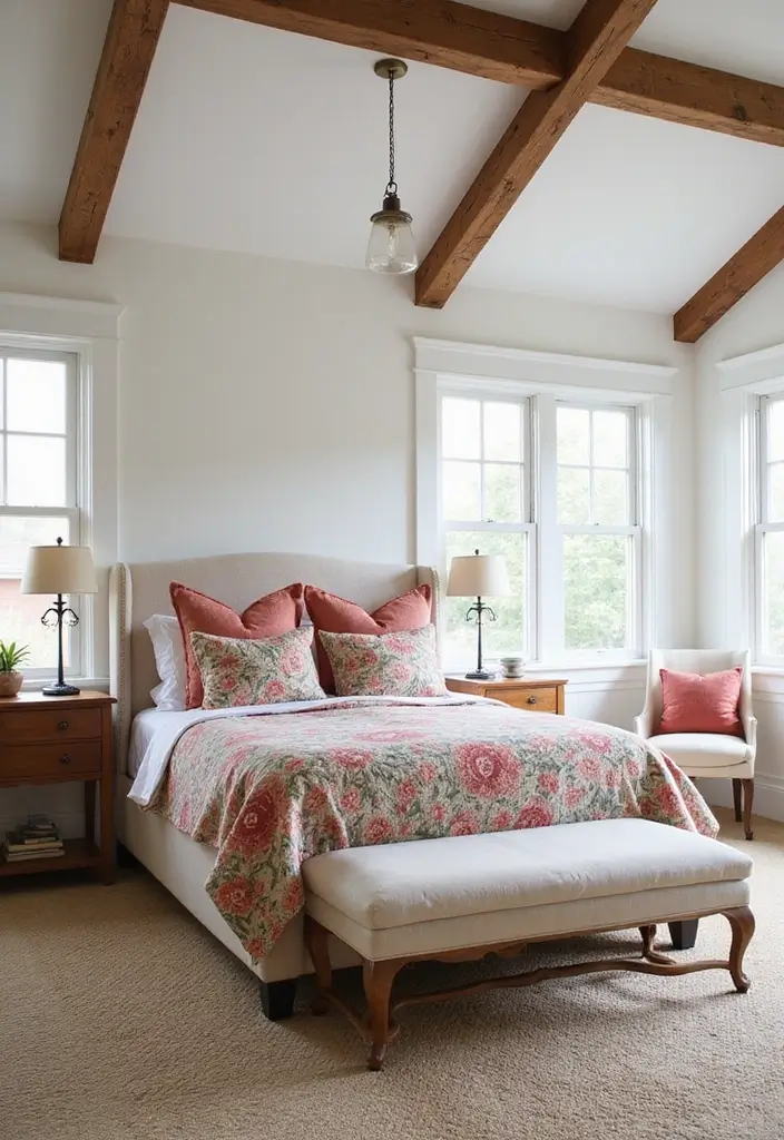27 Farmhouse Bedroom Decor Ideas That Feel Fresh and Country Chic - 1. Bright White Walls