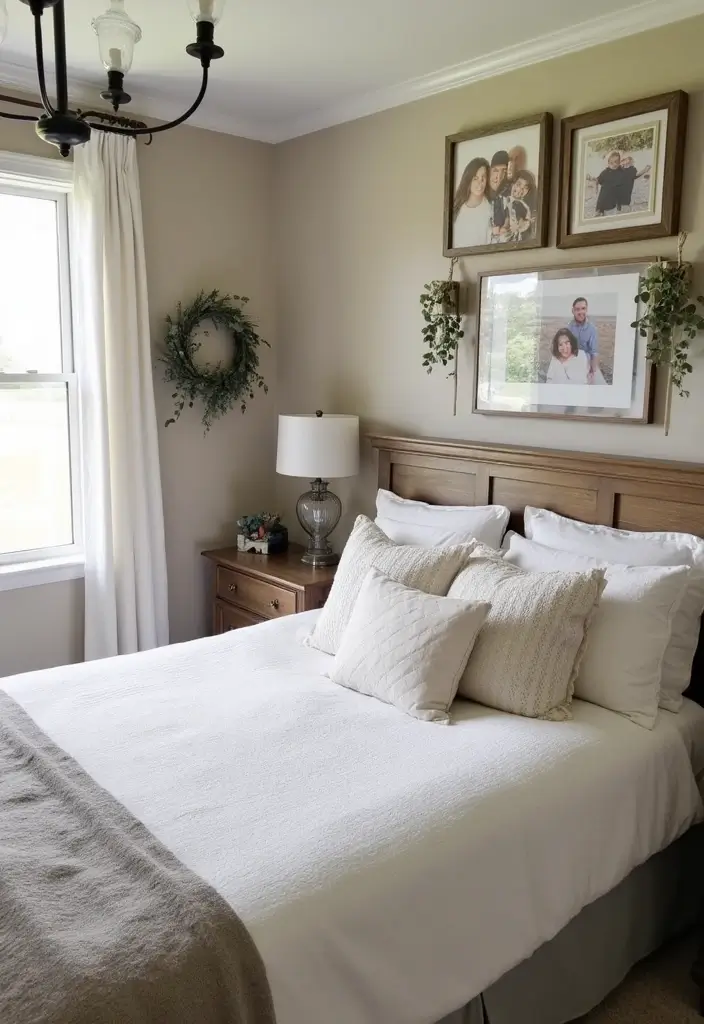27 Farmhouse Bedroom Decor Ideas That Feel Fresh and Country Chic - 13. Personalized Touches