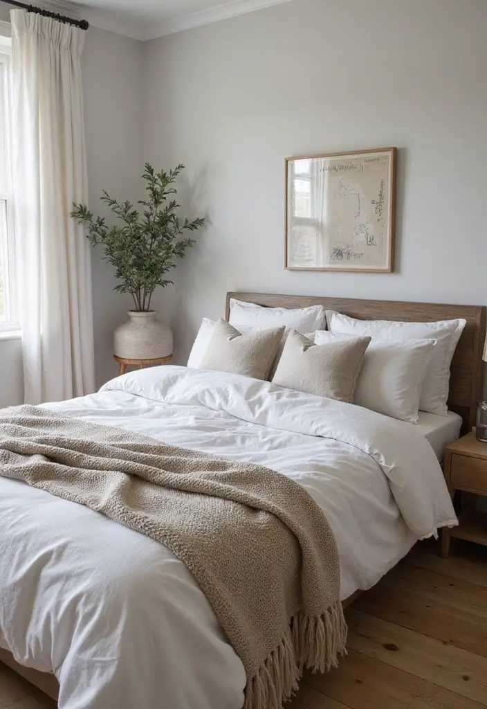 27 Farmhouse Bedroom Decor Ideas That Feel Fresh and Country Chic - 2. Cozy Layered Textiles