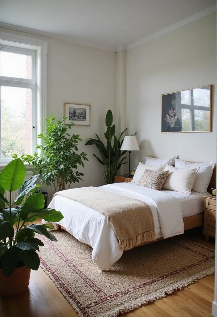 28 Boho Style Bedroom Ideas That Feel Effortless and Free-Spirited - 12. Statement Plants