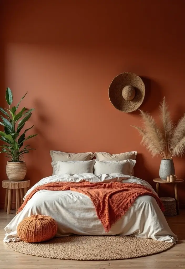 28 Boho Style Bedroom Ideas That Feel Effortless and Free-Spirited - 2. Earthy Color Palette