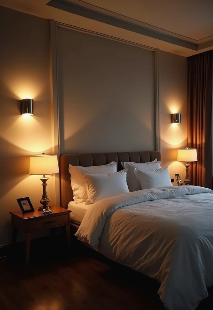 28 Modern Bedroom Interior Design Ideas That Feel Luxe & Serene - 10. Accent Lighting