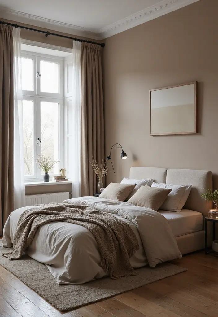 28 Modern Bedroom Interior Design Ideas That Feel Luxe & Serene - 15. Monochromatic Scheme