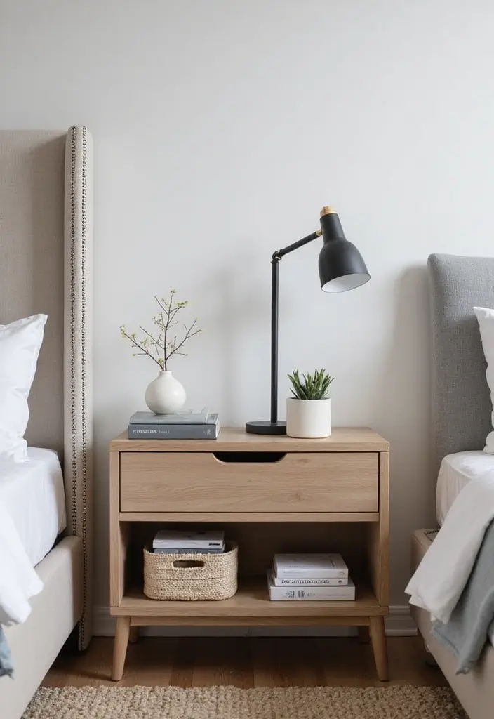 28 Modern Bedroom Interior Design Ideas That Feel Luxe & Serene - 21. Clutter-Free Nightstands