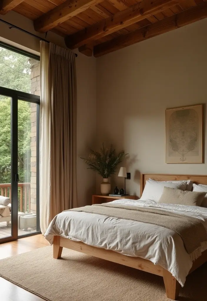 28 Modern Bedroom Interior Design Ideas That Feel Luxe & Serene - 6. Sustainable Materials